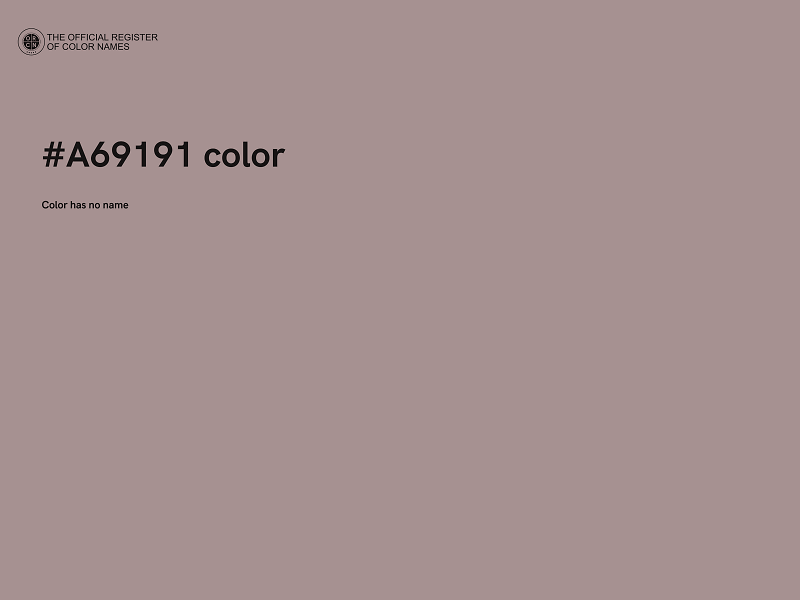 #A69191 color image