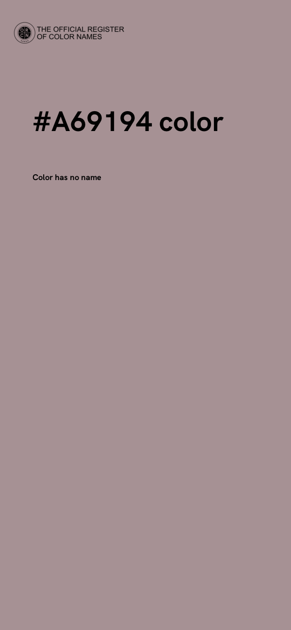 #A69194 color image