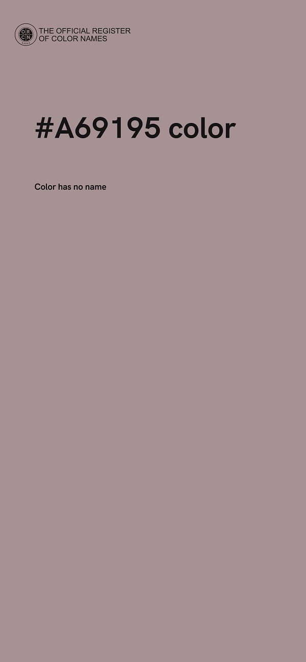 #A69195 color image