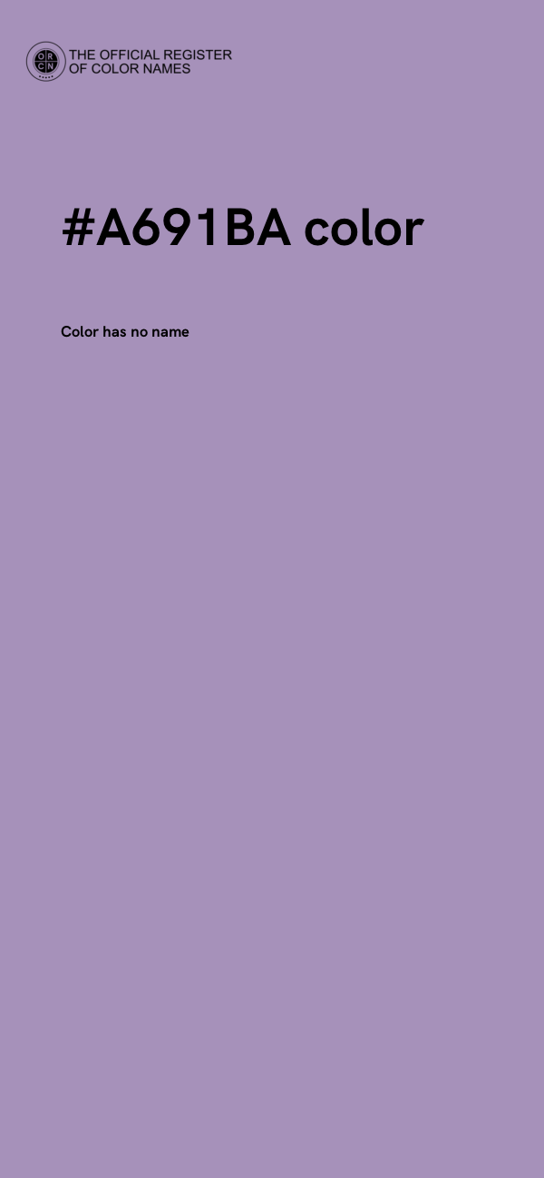 #A691BA color image