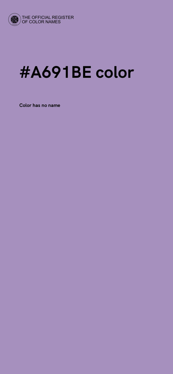 #A691BE color image