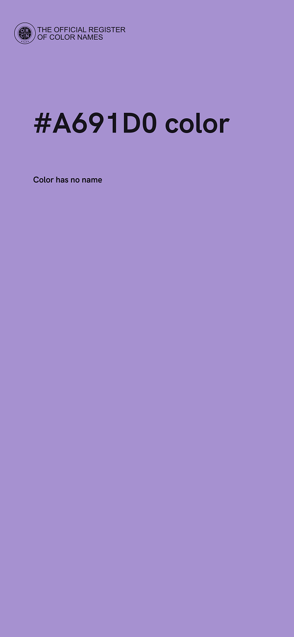 #A691D0 color image