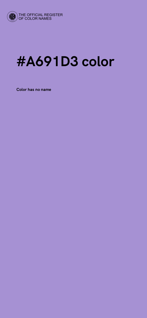 #A691D3 color image