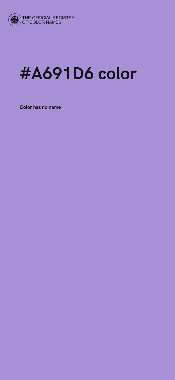 #A691D6 color image