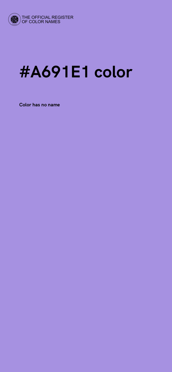 #A691E1 color image