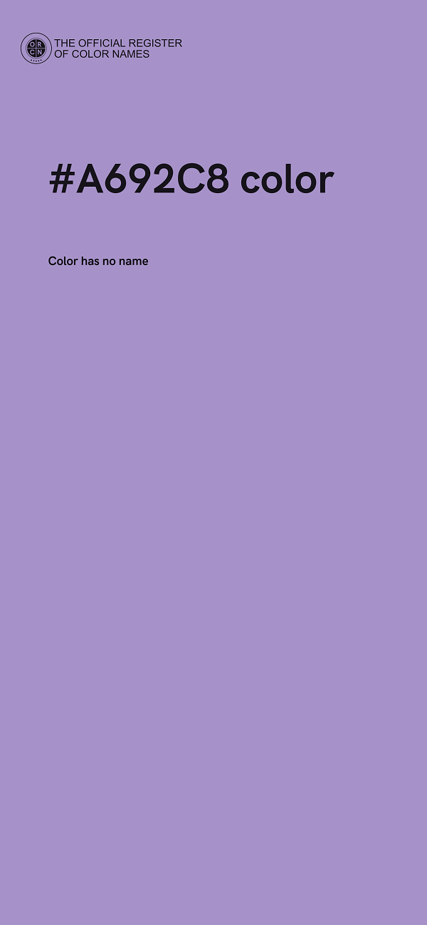 #A692C8 color image
