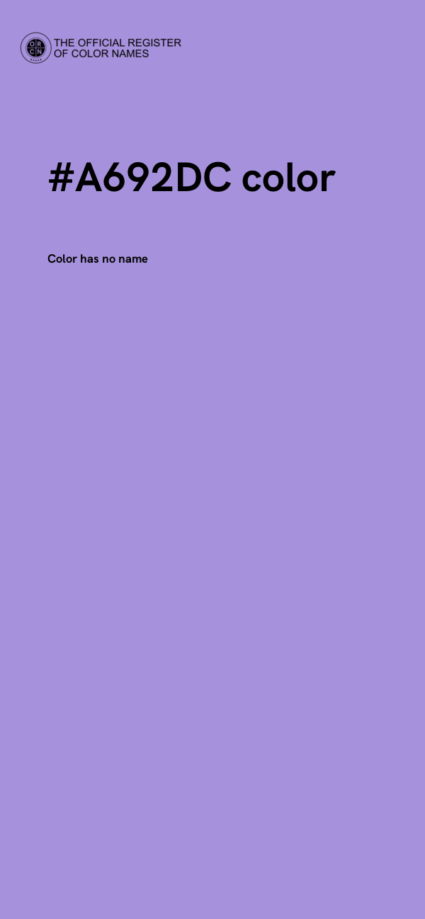 #A692DC color image