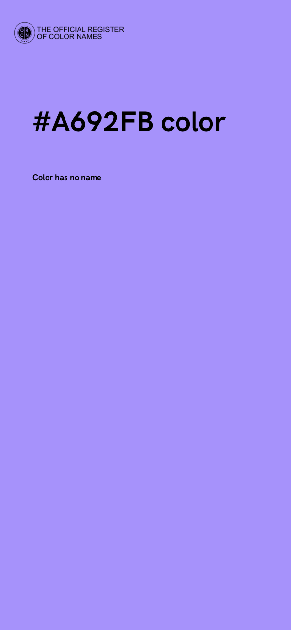 #A692FB color image