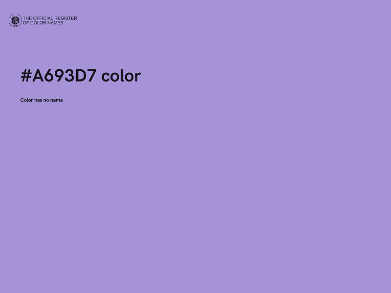 #A693D7 color image