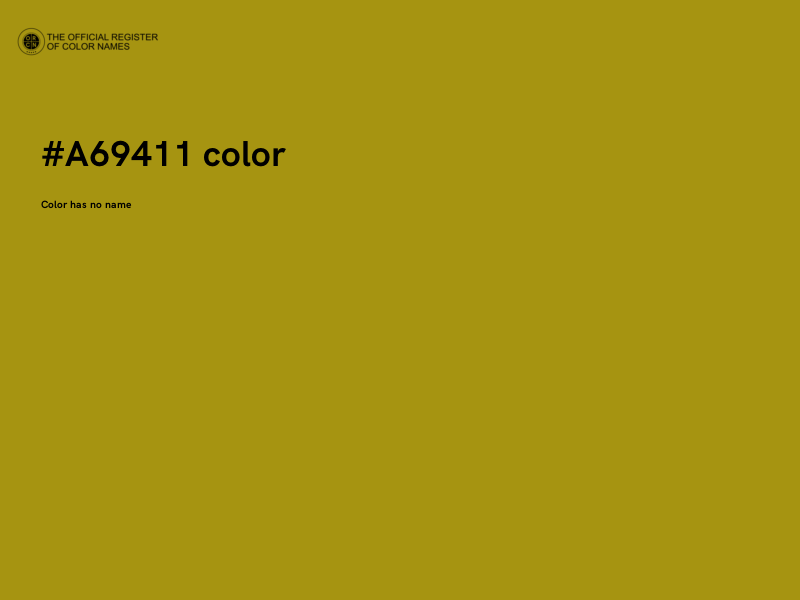 #A69411 color image