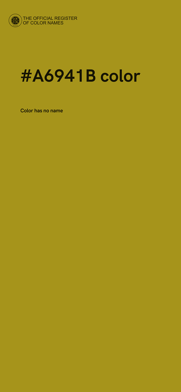#A6941B color image