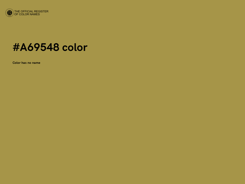 #A69548 color image