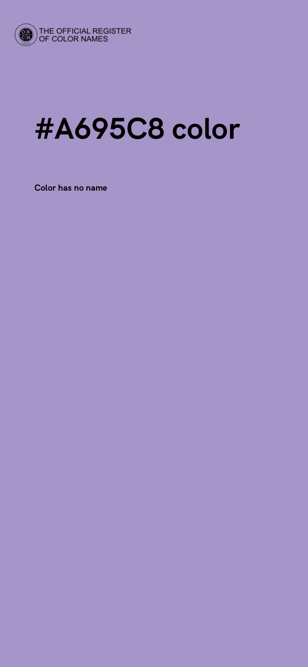 #A695C8 color image