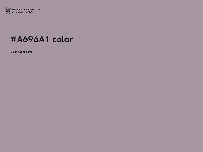 #A696A1 color image