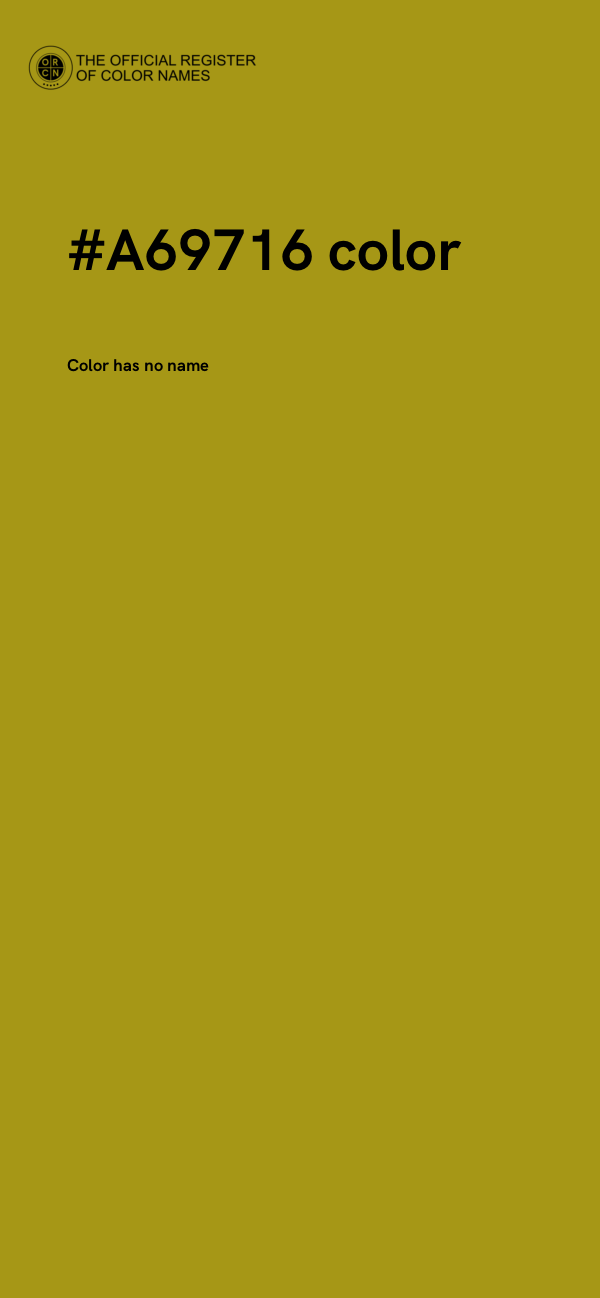 #A69716 color image