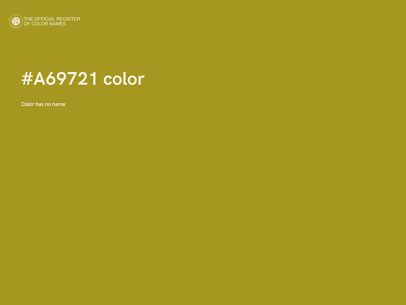 #A69721 color image