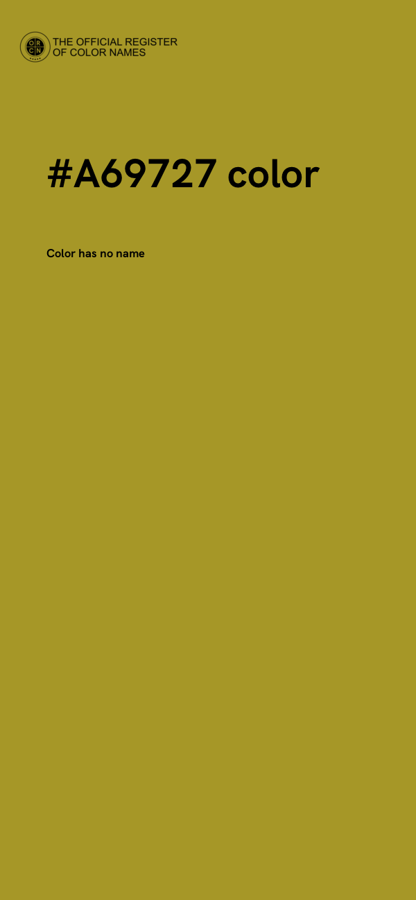 #A69727 color image