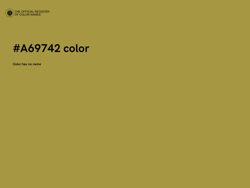 #A69742 color image