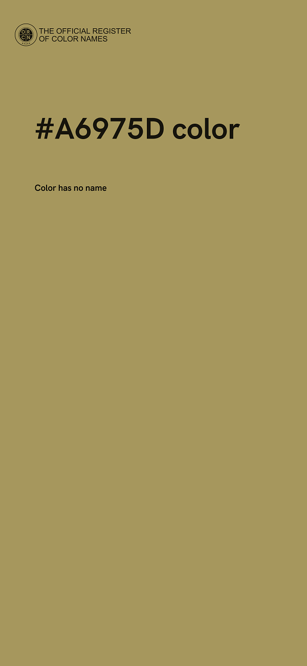 #A6975D color image