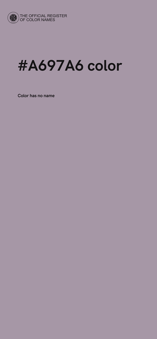 #A697A6 color image