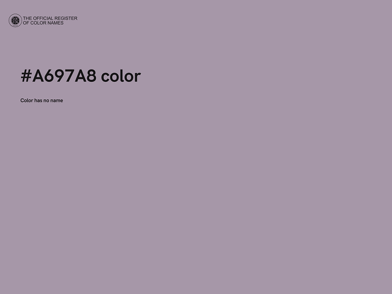 #A697A8 color image