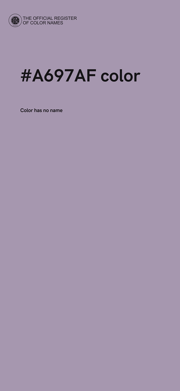 #A697AF color image
