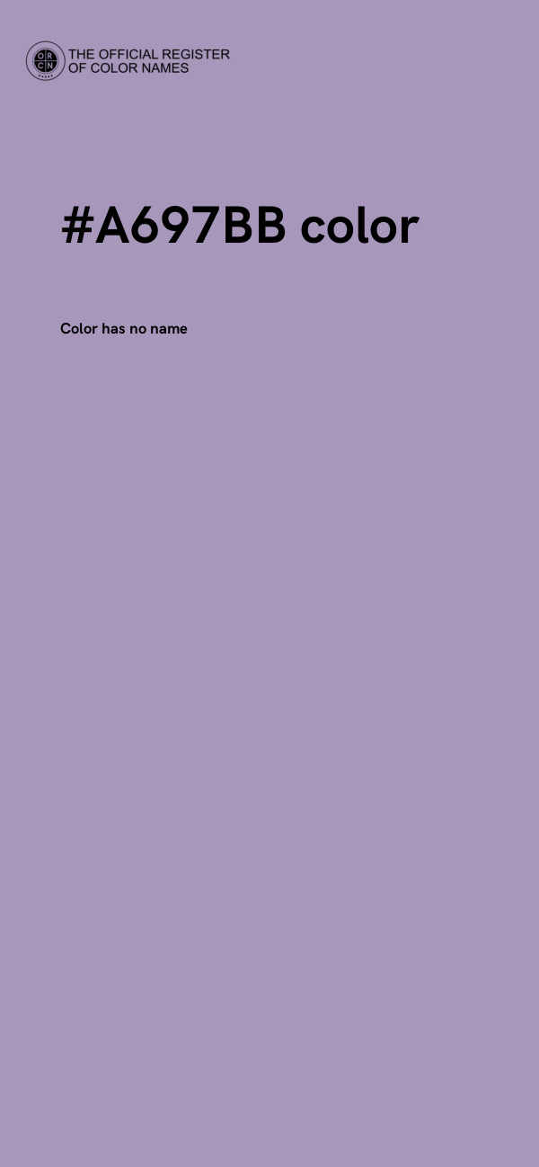 #A697BB color image