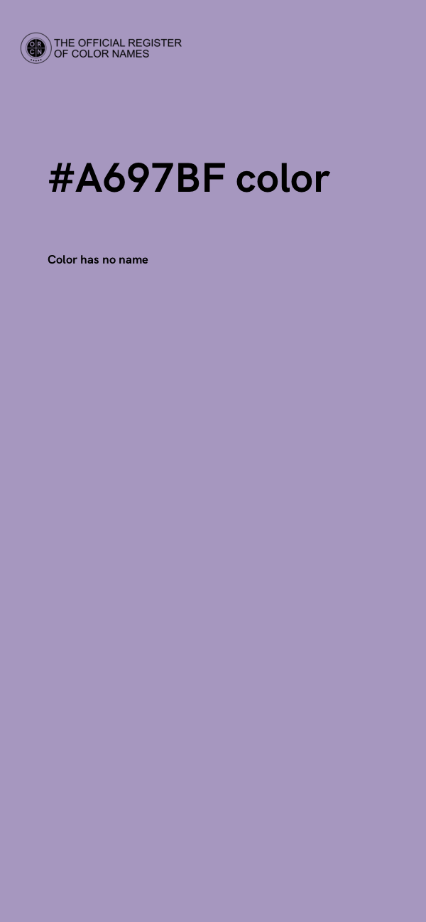 #A697BF color image