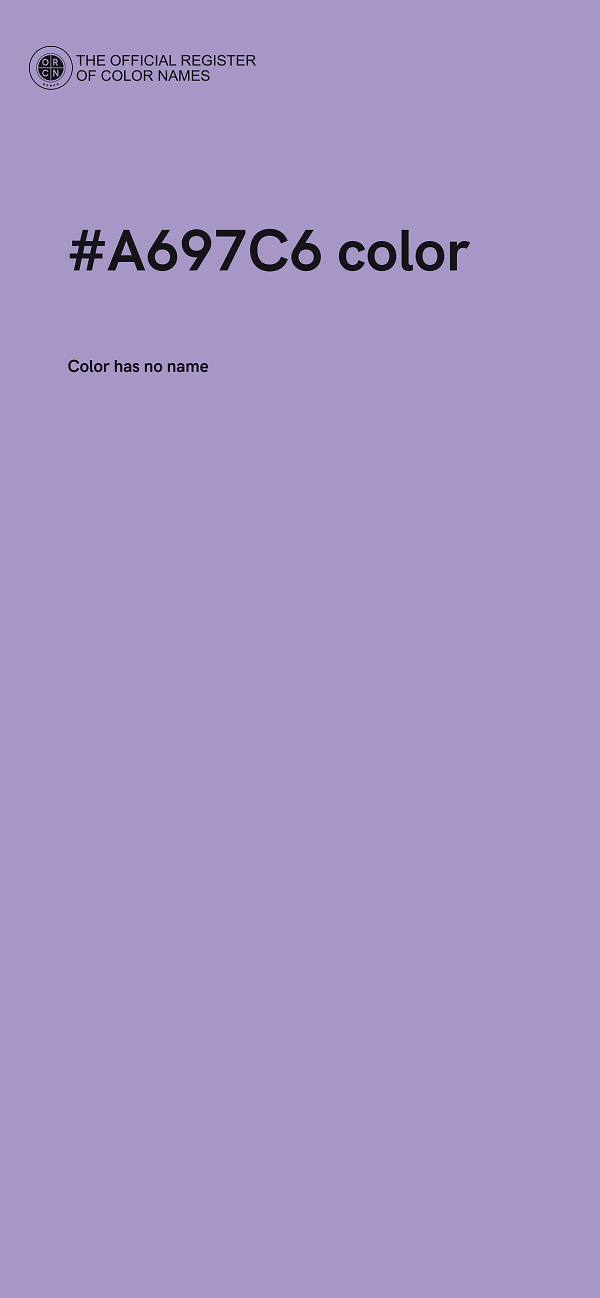 #A697C6 color image