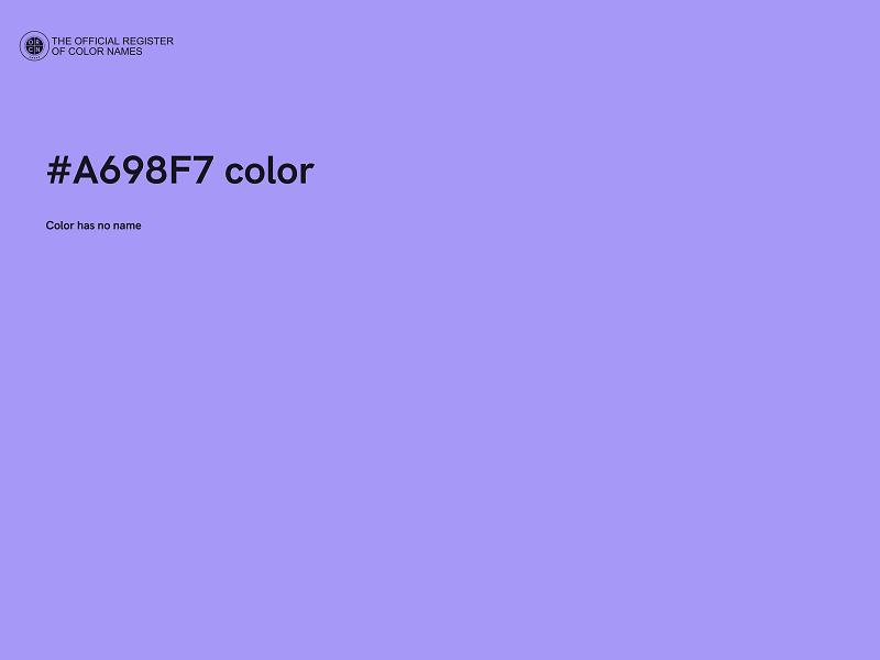 #A698F7 color image