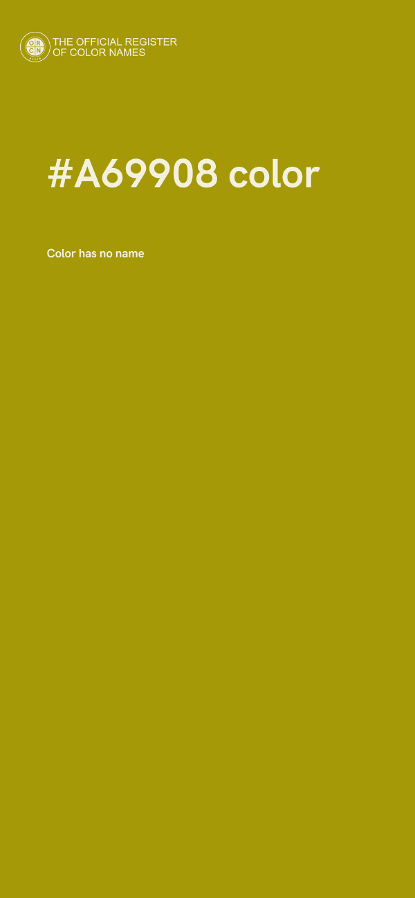 #A69908 color image
