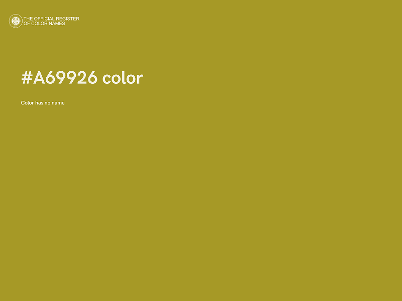 #A69926 color image