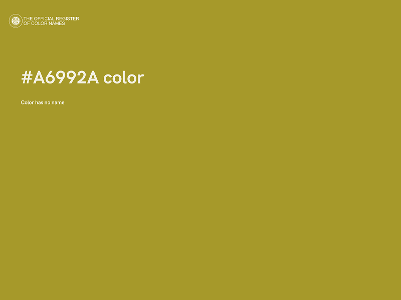 #A6992A color image