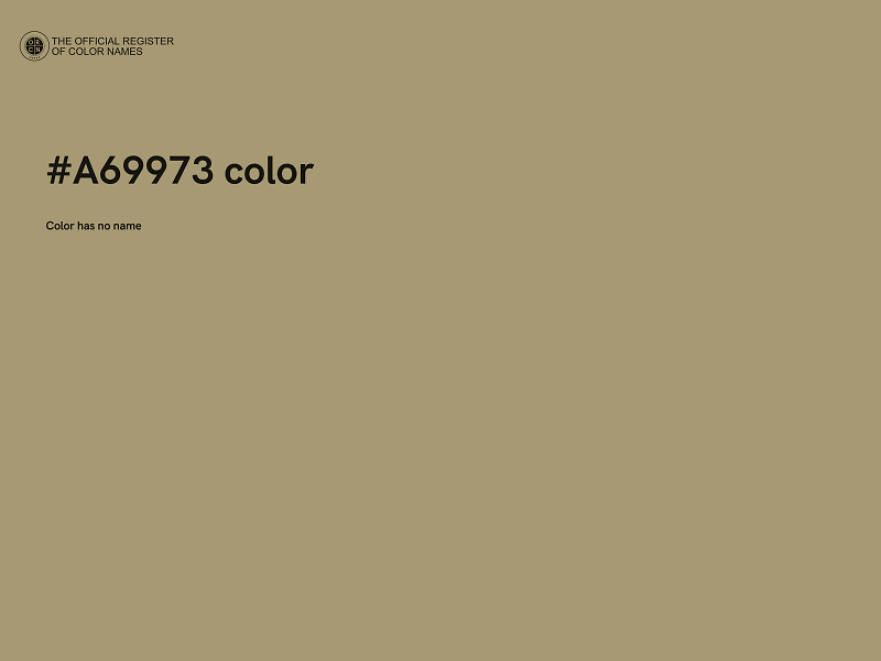 #A69973 color image