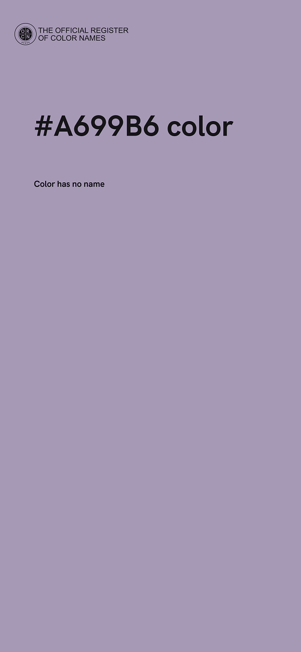 #A699B6 color image
