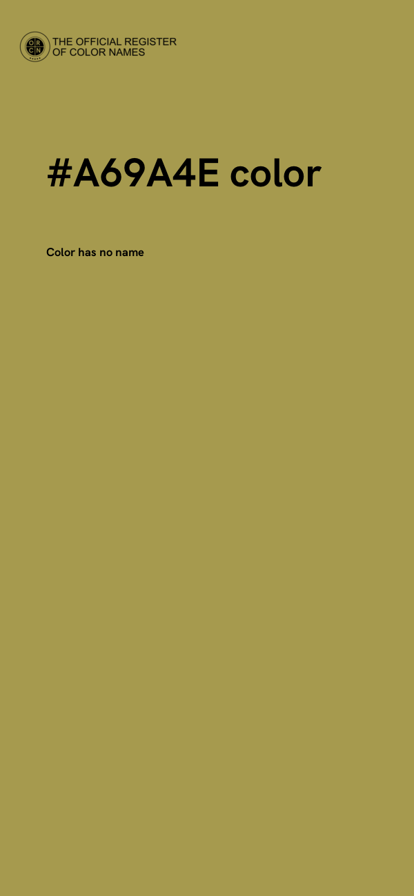 #A69A4E color image