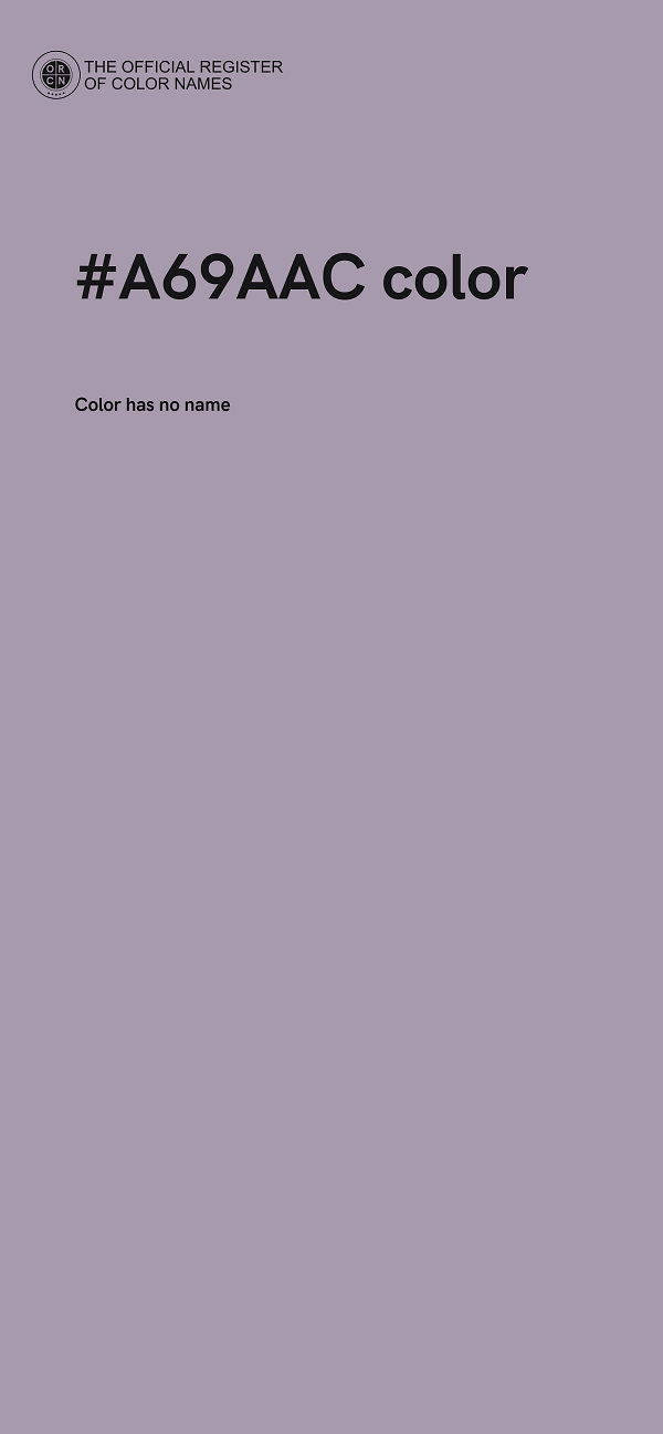 #A69AAC color image