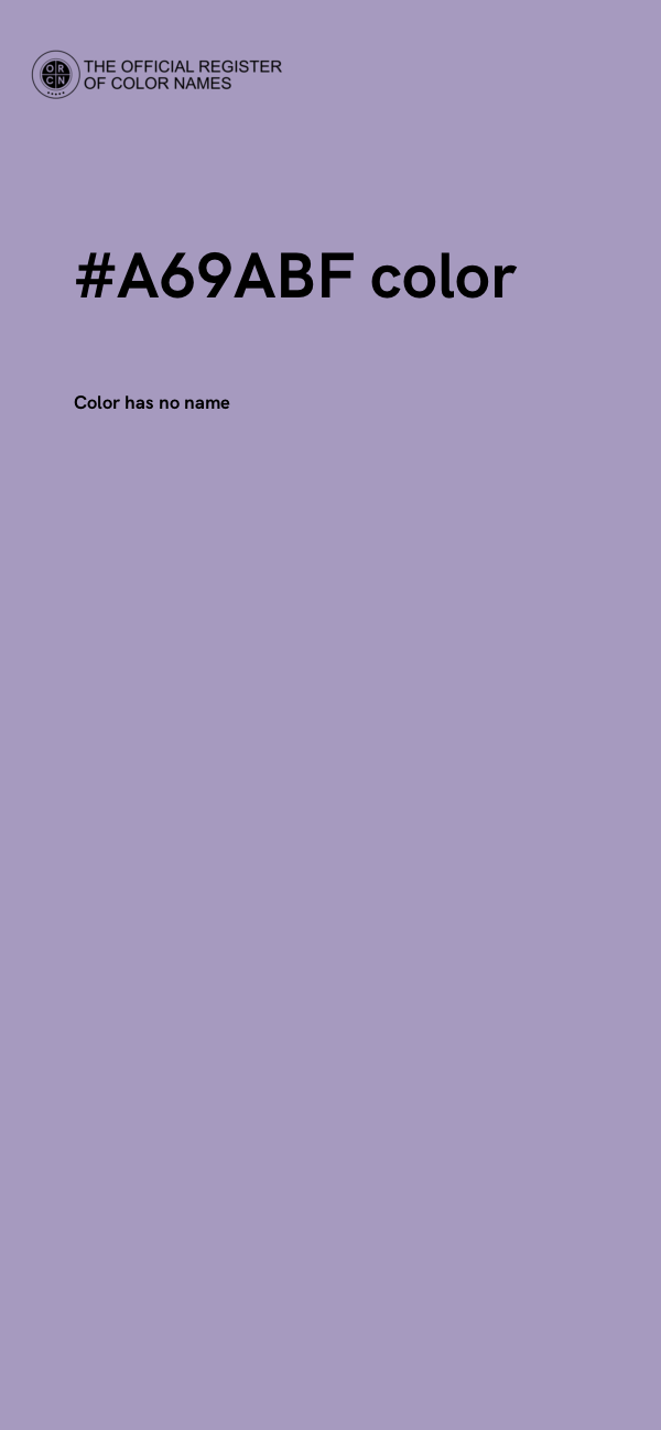 #A69ABF color image