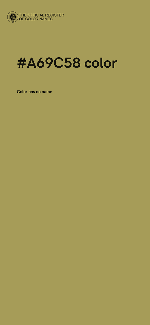 #A69C58 color image