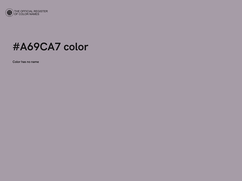 #A69CA7 color image