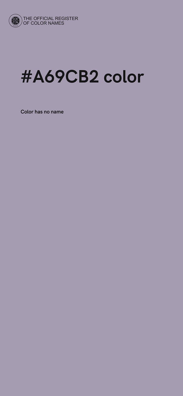 #A69CB2 color image