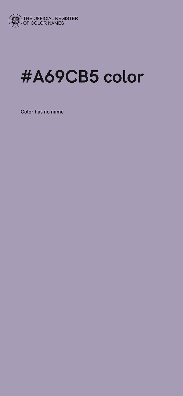 #A69CB5 color image