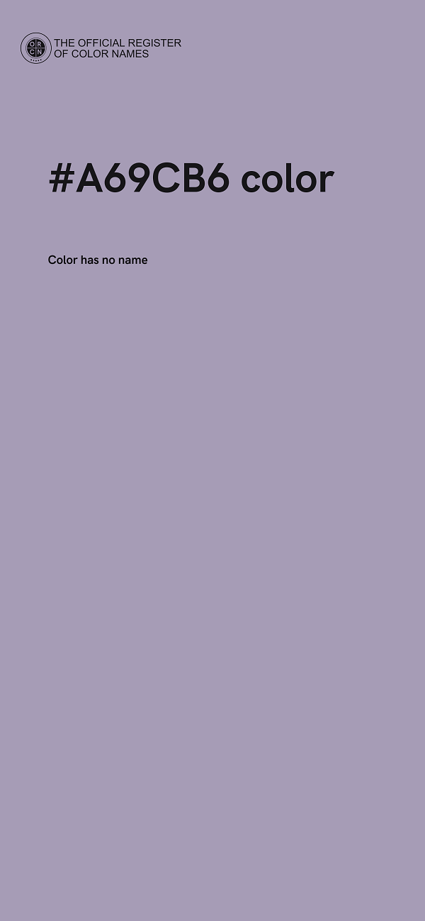 #A69CB6 color image