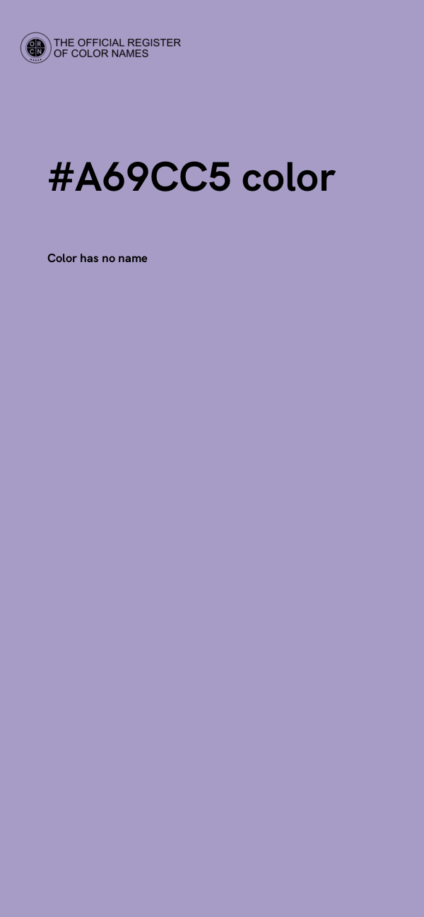 #A69CC5 color image
