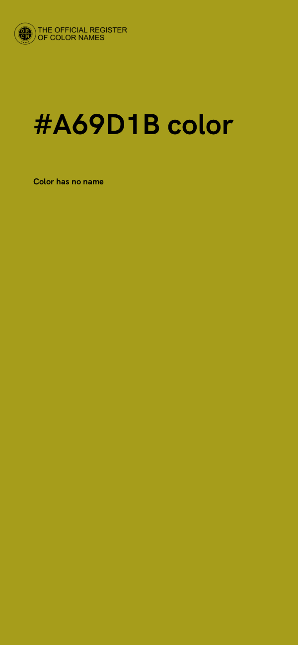 #A69D1B color image