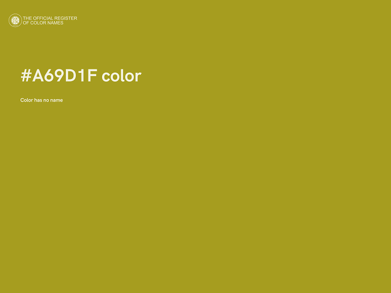 #A69D1F color image