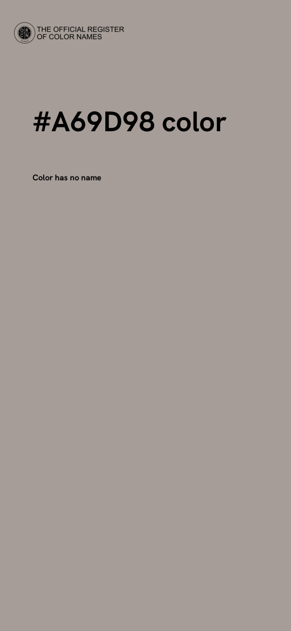 #A69D98 color image