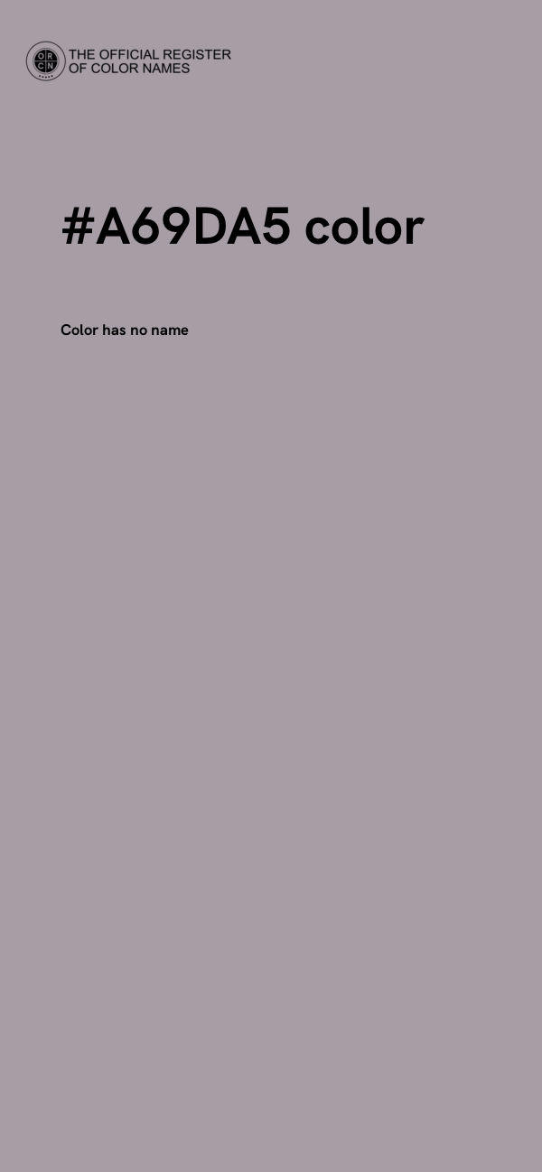 #A69DA5 color image