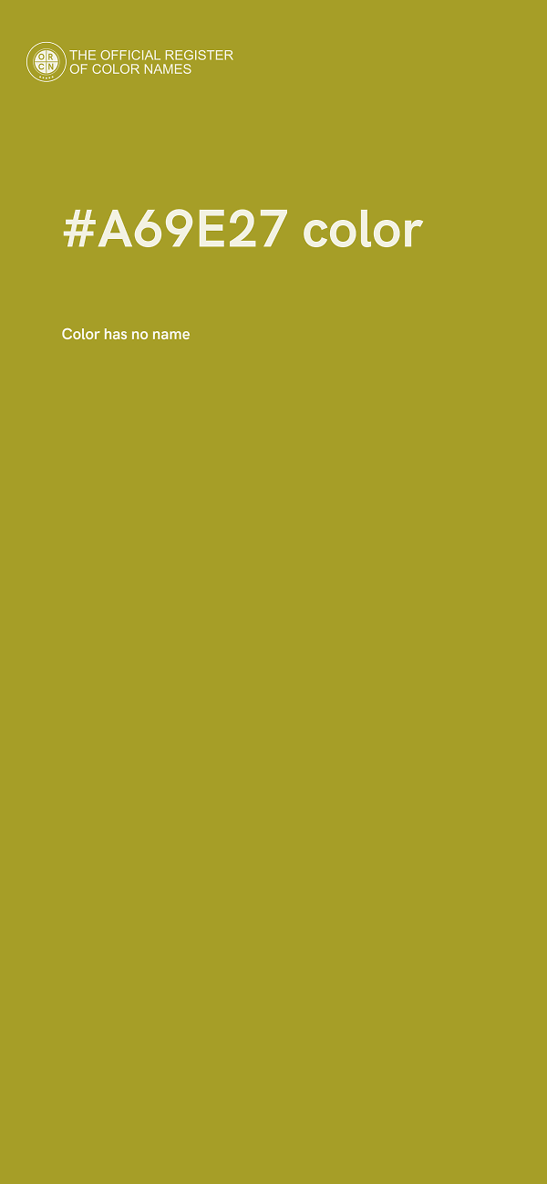 #A69E27 color image