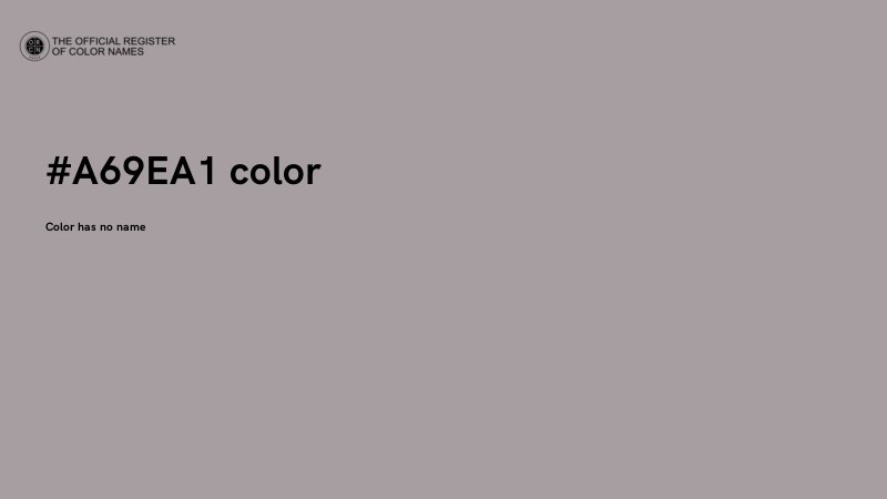 #A69EA1 color image